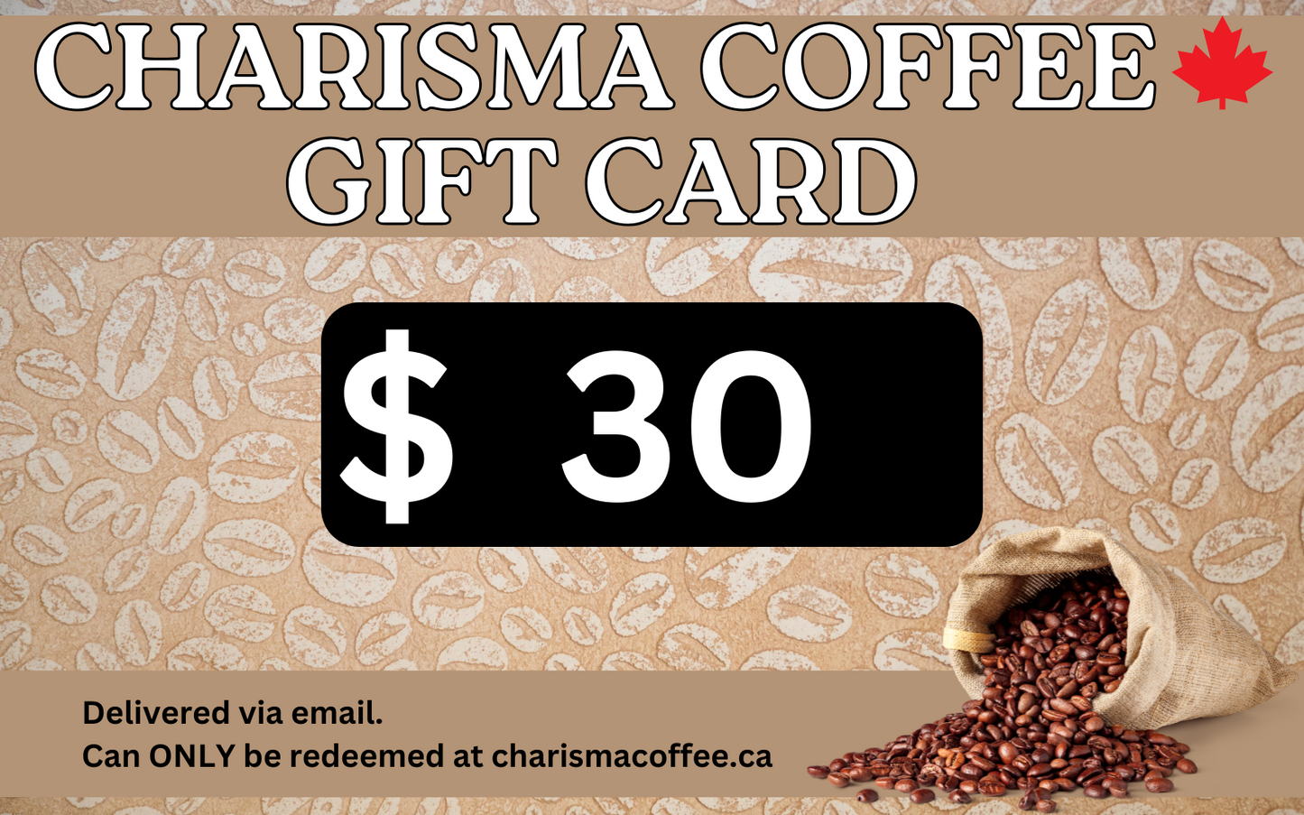 Charisma Coffee Gift Card